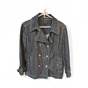 Ann Taylor Dark Blue Denim Jacket